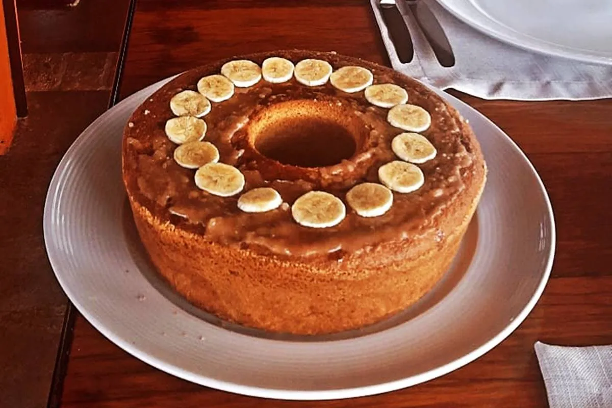 Bolo De Banana Com Canela Da Pousada Inacia
