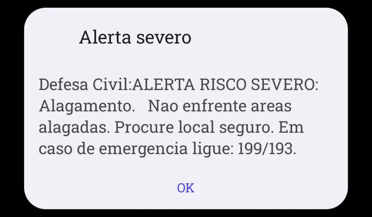 Alerta De Alagamento Defesa Civil